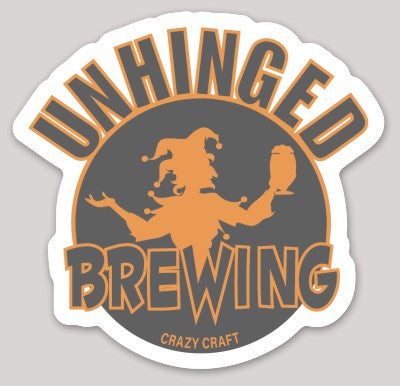 Unhinged Brewing Logo Die-cut sticker
